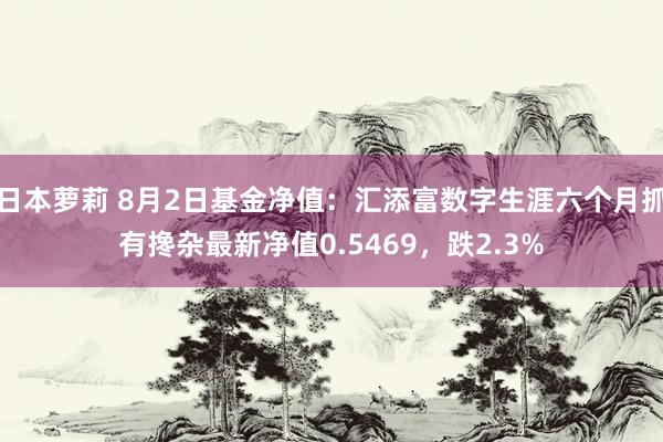 日本萝莉 8月2日基金净值：汇添富数字生涯六个月抓有搀杂最新净值0.5469，跌2.3%