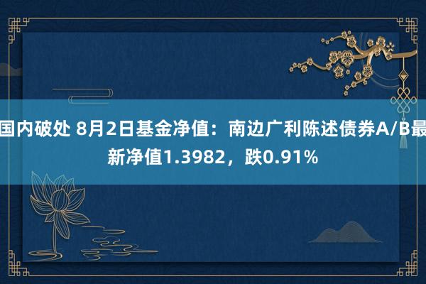 国内破处 8月2日基金净值：南边广利陈述债券A/B最新净值1.3982，跌0.91%