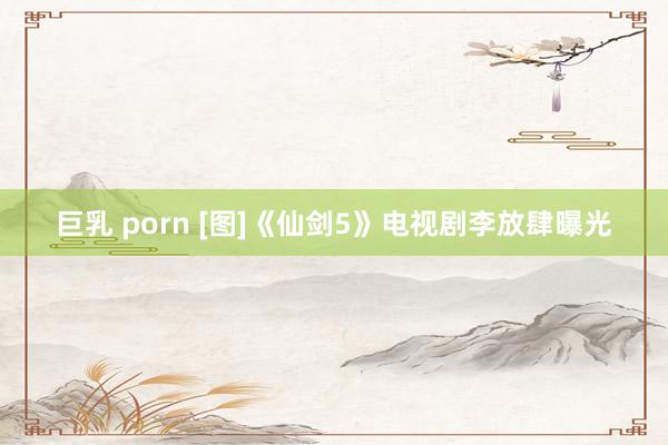 巨乳 porn [图]《仙剑5》电视剧李放肆曝光