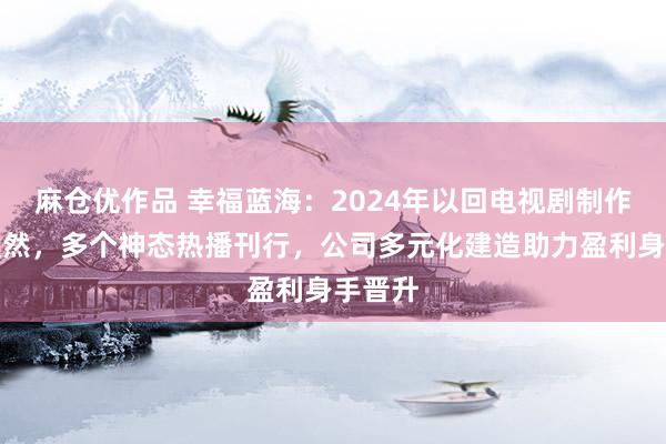 麻仓优作品 幸福蓝海：2024年以回电视剧制作效果斐然，多个神态热播刊行，公司多元化建造助力盈利身手晋升